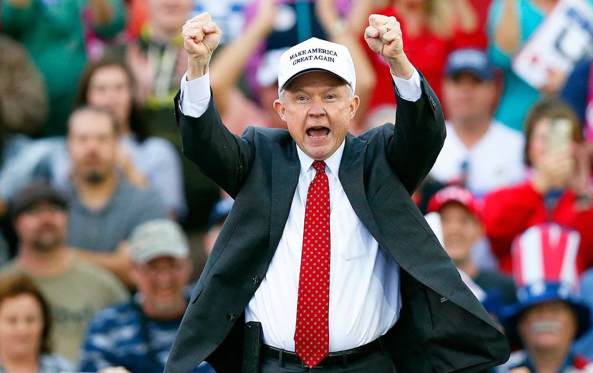 bakedalaska's tweet photo. Sorry Dems, the honorable #Sessions is not going anywhere!!
We are making America great again & you can't stop this train!! 🇺🇸👌🏻🇺🇸 https://t.co/HXIqet7TP7