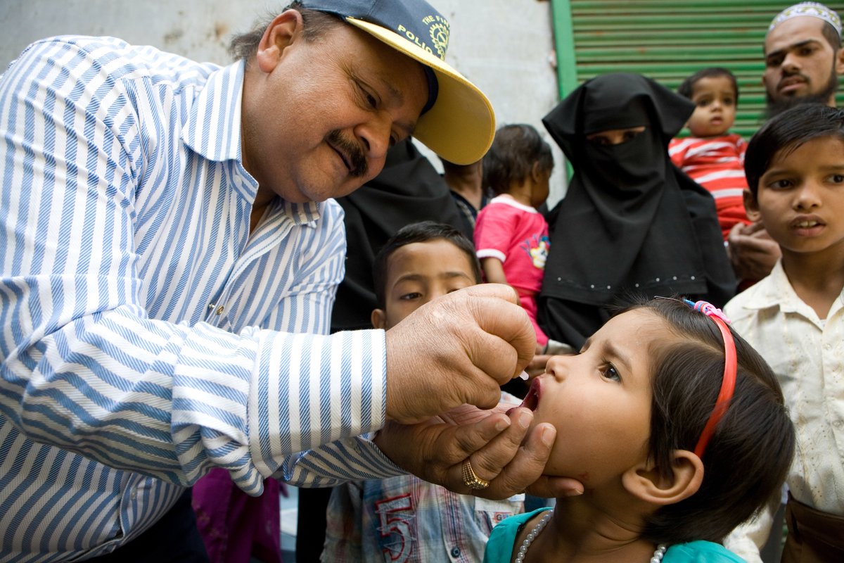 Rotary's tweet photo. Polio then and now: the story of a crippling disease on the verge of worldwide eradication. #endpolio https://t.co/wHYBrHaMBc https://t.co/DVGN1aNxc0