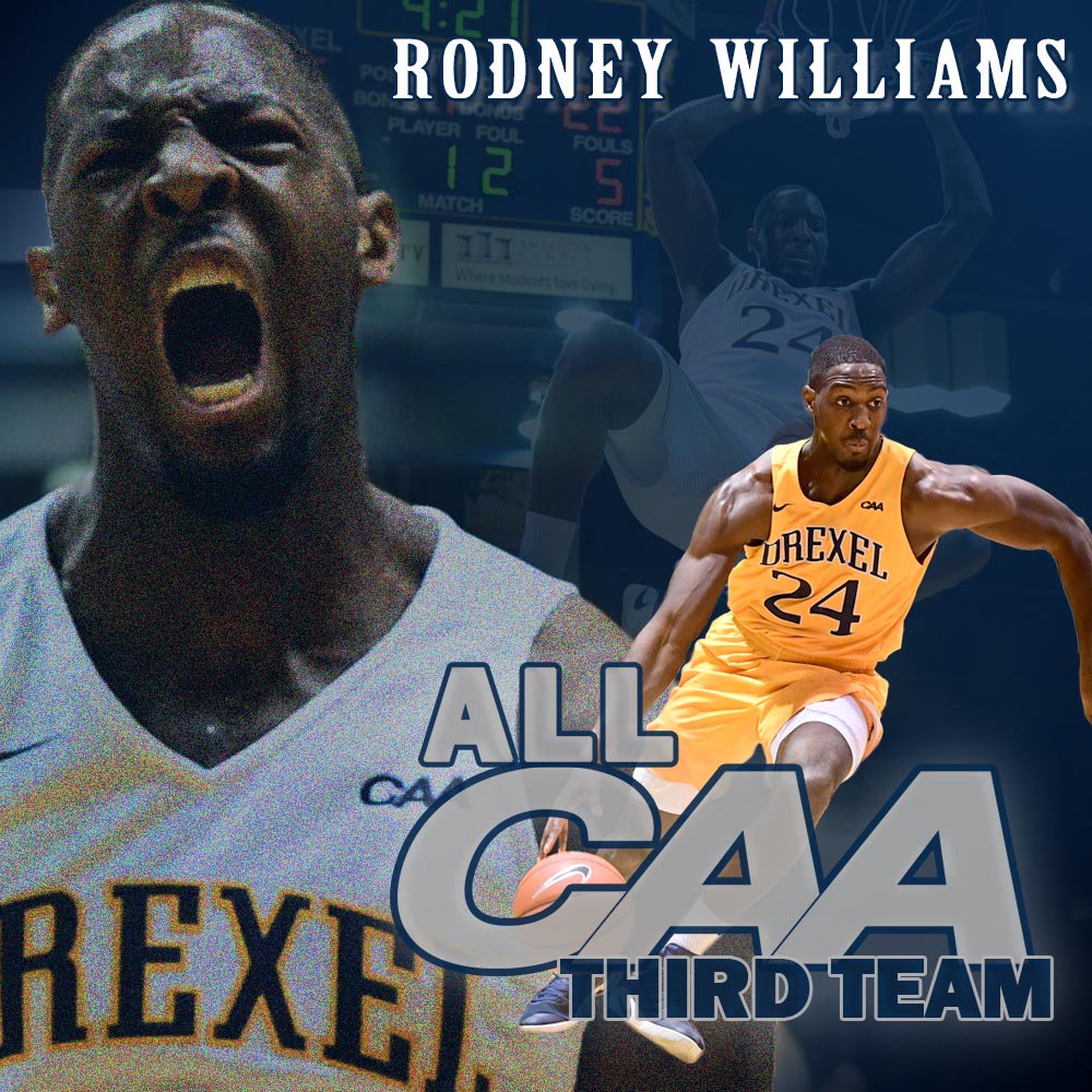 DrexelMBB's tweet photo. Congratulations to Rodney Williams!

The senior big man was named All-CAA Third team #GoDragons https://t.co/6ODIkRe0RC