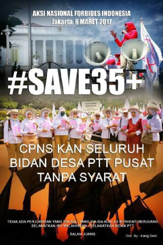 Manda96346091's tweet photo. #save35+ kami dilecehkan oleh negaraku. Kami tua krn mengabdi .@BidanPTTBersatu @asmanabnur2016 @jokowi @ropegkemkes @ https://t.co/O1ELte0oPB