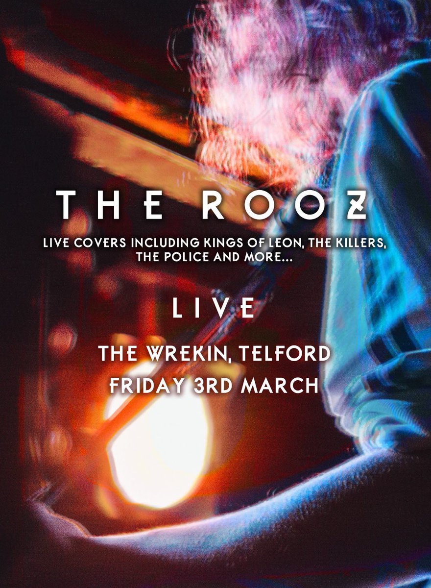 theroozband's tweet photo. We're playing a set of covers in Telford tomorrow night! Come along and find out what we're up to! 🤘🏻 https://t.co/Nqn8Sa4Lrv