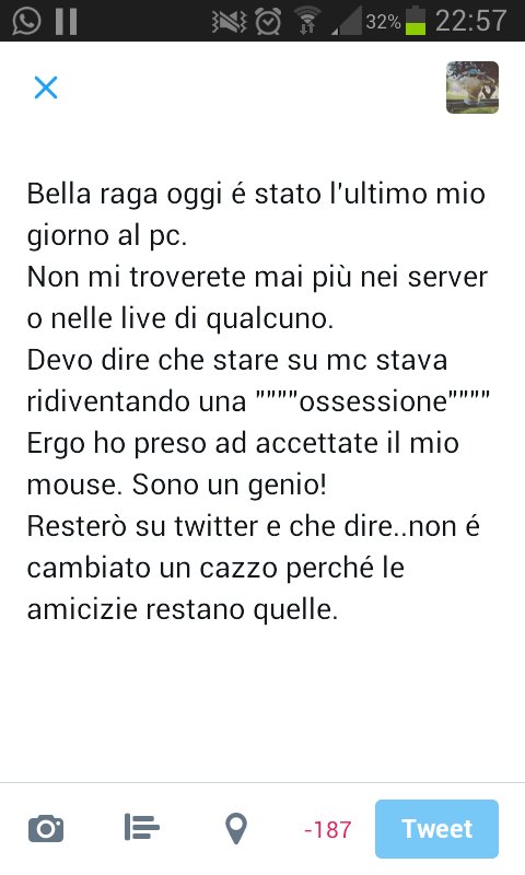 Emacry_'s tweet photo. ADIOS
Grazie a tutti gli amici con cui ho giocato.
Dagli insurgent a kendal,metal, credz lele munk e tutto il resto :D
Bella boys https://t.co/GoJ5bnEl3e