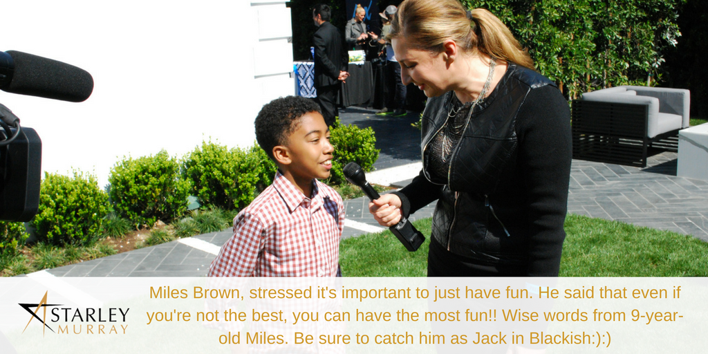 StarleyMurray's tweet photo. PLEASE RT &amp; Thank Miles Brown for his inspiring words on the importance of having fun!! @mrbabyboogaloo @black_ishABC https://t.co/0RHGmrnWDy