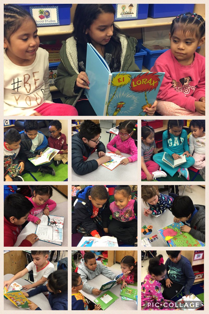 Celebrated Dr. Seuss with our bilingual friends in 3-317! We read books in English &amp; Spanish! #duallanguage #ps76q