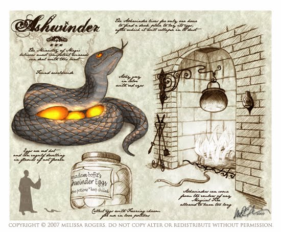 Trabajo CCM:
Deberán buscar toda la información posible sobre las Ashwinders, además de un monorol en el que consigan dos huevos del animal.