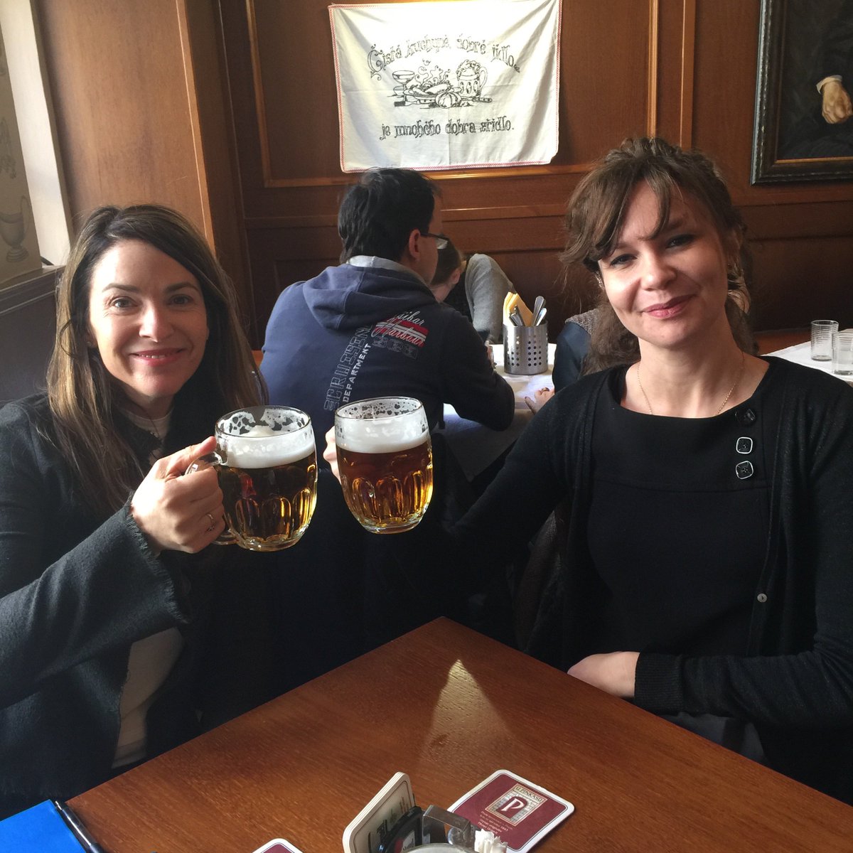 crushedolive's tweet photo. Cheers to a successful 1st day of meetings in Prague! Much learned. Much accomplished.  And thanks to Patricia Ortiz Martinez for guiding! https://t.co/a5CWKVLMV4