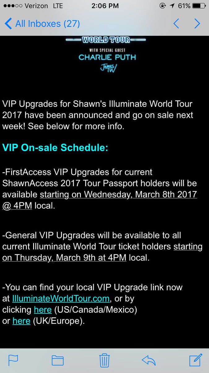 sandiegomendes's tweet photo. VIP UPGRADE INFO https://t.co/nf1qERqgV2