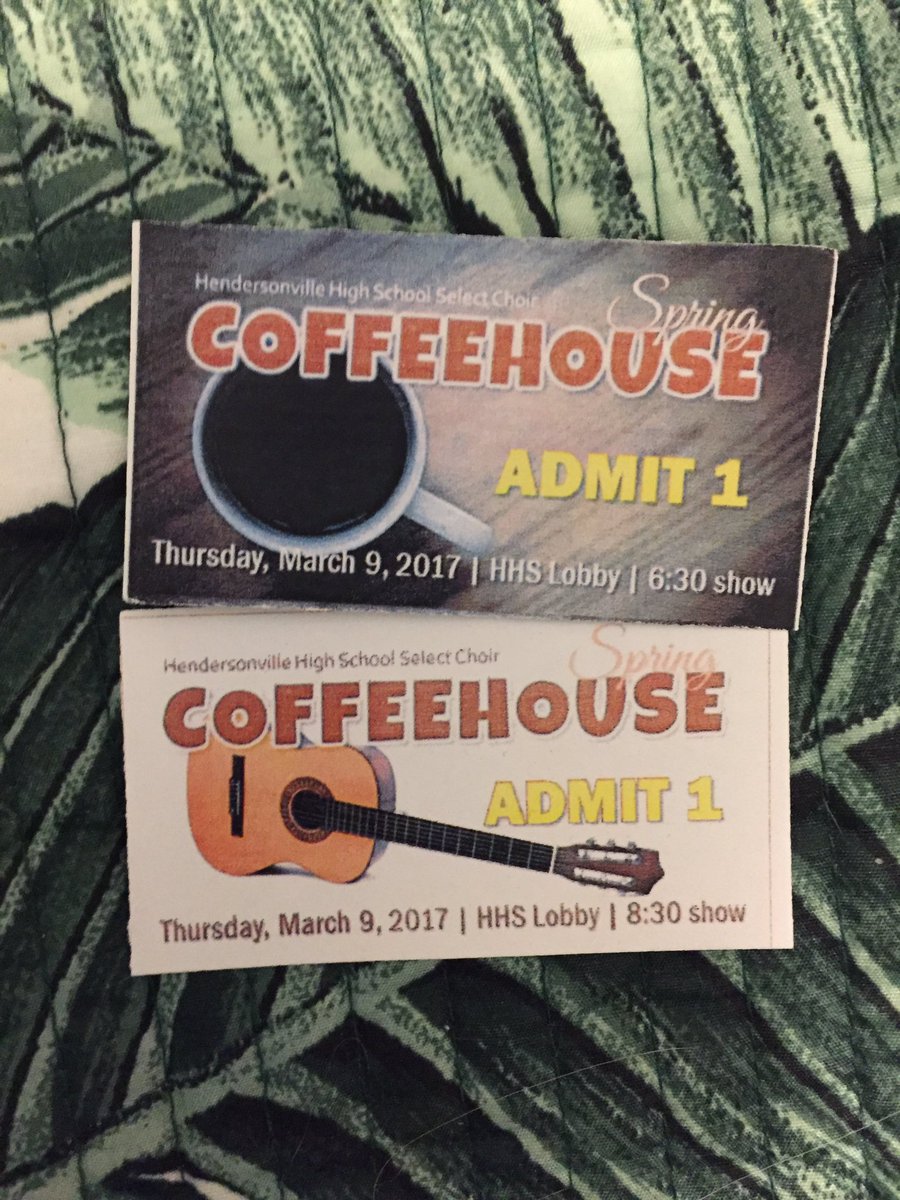 HHSSelectChorus's tweet photo. Coffeehouse is next Thursday (March 9th) Buy tickets from any select member! $5 in advance and $10 at the door!! https://t.co/yF6Eo99Hc8