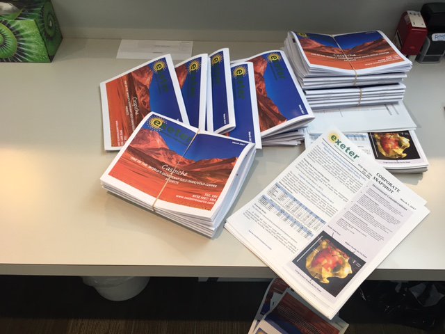 ExeterResource's tweet image. @ExeterResource Getting Ready for @the_PDAC ! #PDAC 2017 #Gold #Exeter #Copper