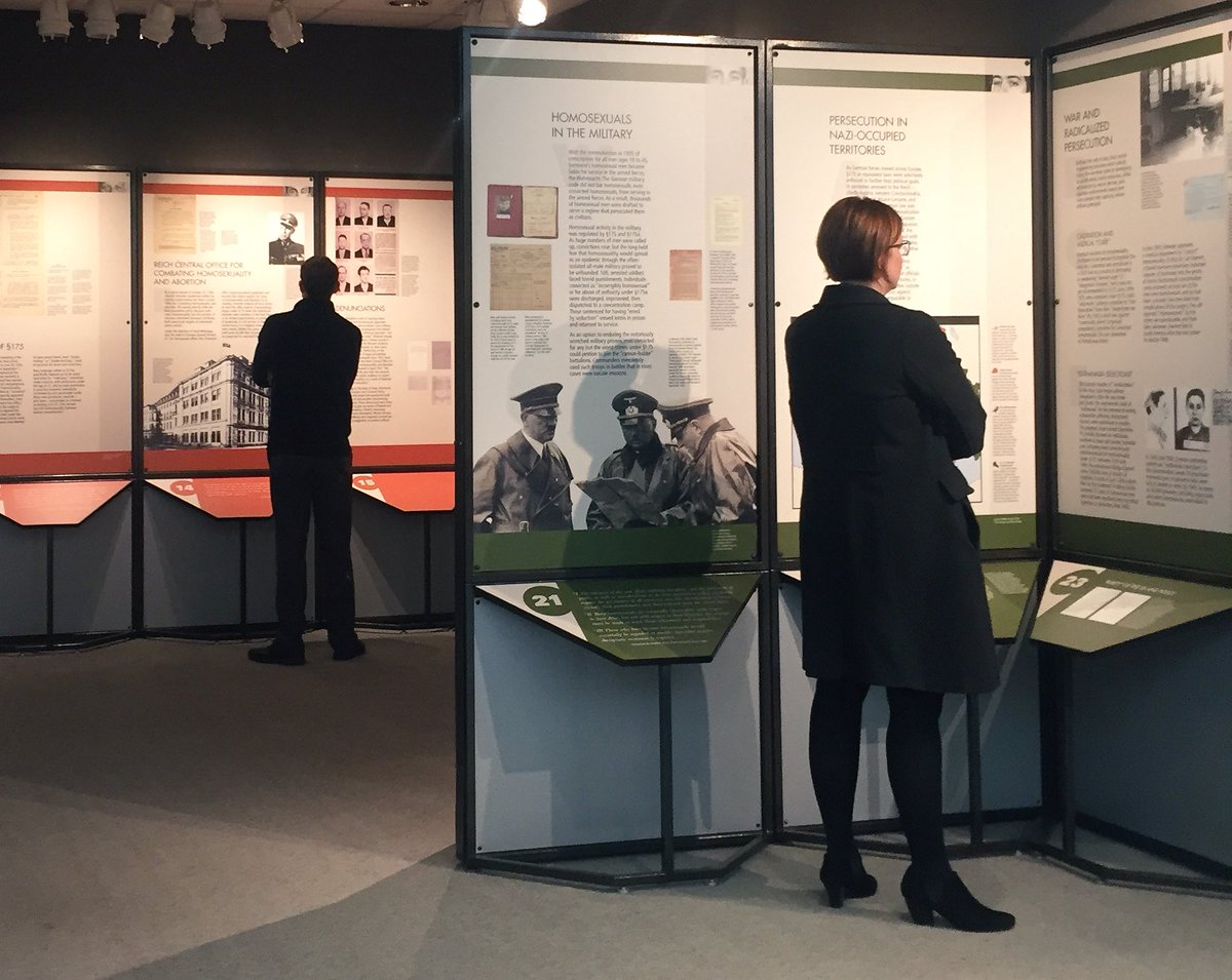 ramseylibrary's tweet photo. Thank you, @HolocaustMuseum &amp; @UNCADiversityEd for this humane and powerful exhibit. Nazi Persecution of Homosexuals 1933-1945. #avlnews https://t.co/3au9IEDjDi