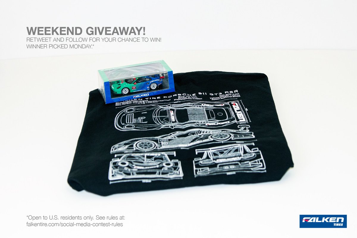 FalkenTire's tweet photo. .@PorscheRaces #Falken Wknd #giveaway #contest. RT &amp; follow to enter to #win #prize! Rules: https://t.co/7uQfUeI9Qk https://t.co/lmb7apAz6L