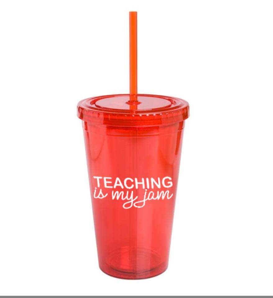 We're still selling these adorable Teaching is my jam tumbler cups!
It's only $10 while supplies last🍎 tinyurl.com/zjtdkkw