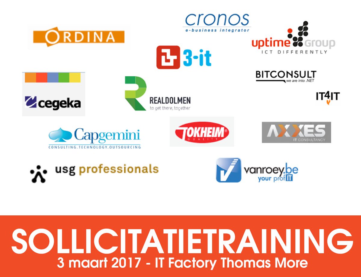 33 recruiters van 13 bedrijven komen 387(!) sollicitatiegesprekken voeren. De #warfortalent is open <a href="/ITfactory_TM/">IT Factory</a> #thomasmore.