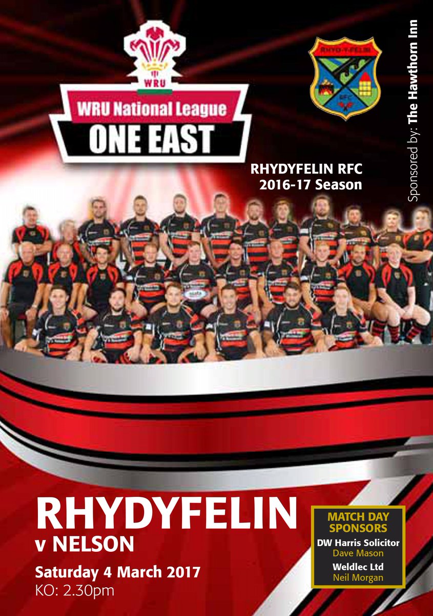 Rhydyfelin Rfc The Village On Twitter Only One Place To Be On