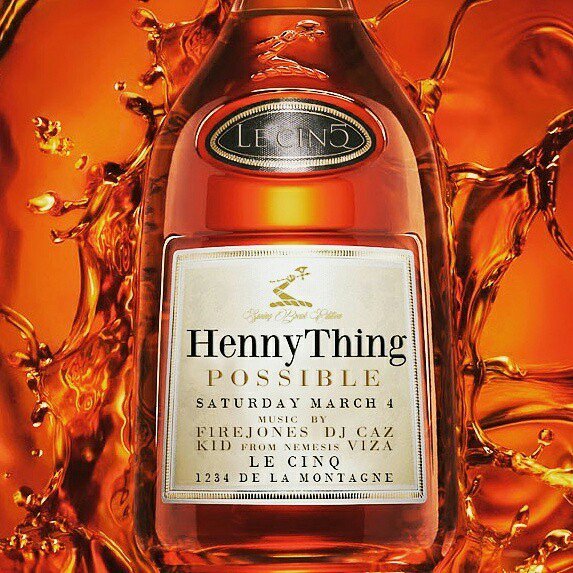 #HennythingPossible this Saturday at <a href="/LeCinqMontreal/">Le CInq Montreal</a> w/ <a href="/rickynotnice/">NOTNICE</a> <a href="/Gussyman2k/">Gussy</a> @NoStatusCapo <a href="/jdiddy/">JR Lam</a> <a href="/Don_Goddi/">Don Goddi !</a>