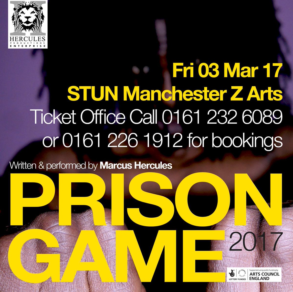 stunlive's tweet photo. #PrisonGame coming to #STUNstudio on FRI 3 MARCH! BOOK YOUR TICKETS NOW >> https://t.co/TaQtP2QwSb @z_mcr @@herculeshq ✊ https://t.co/CsyDRNy3L3