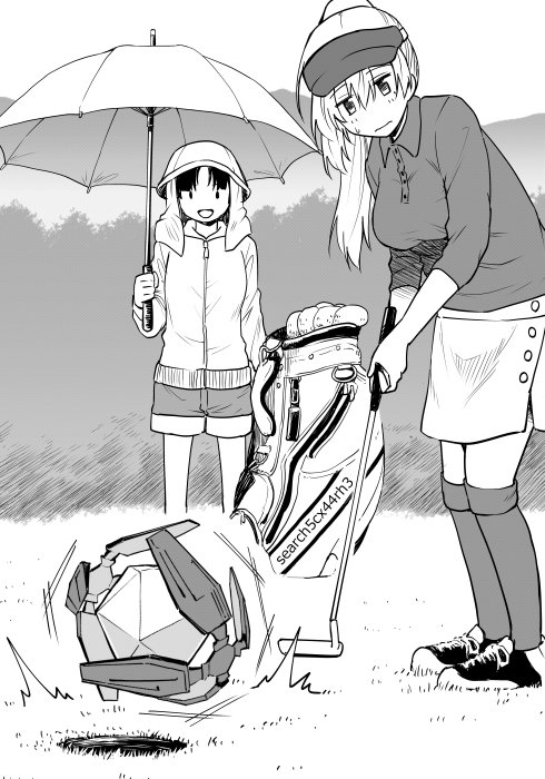 おはようございます。
つぶやいてなかったけど、先月末発売号もちゃんと載ってます。
ゴルフしてます。

でもイングレスの漫画です。 