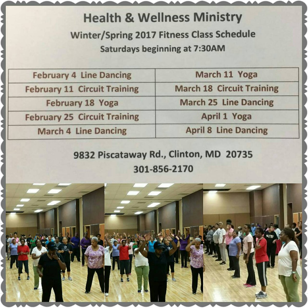 mtennonbaptist's tweet photo. This Saturday: FREE Line Dancing class from 7:30A-8:30A in the Harambee Rm. Bring a mat & a friend! Blessings! 💜 #MEBCHealthAndWellness https://t.co/dEKjJ9LY7A