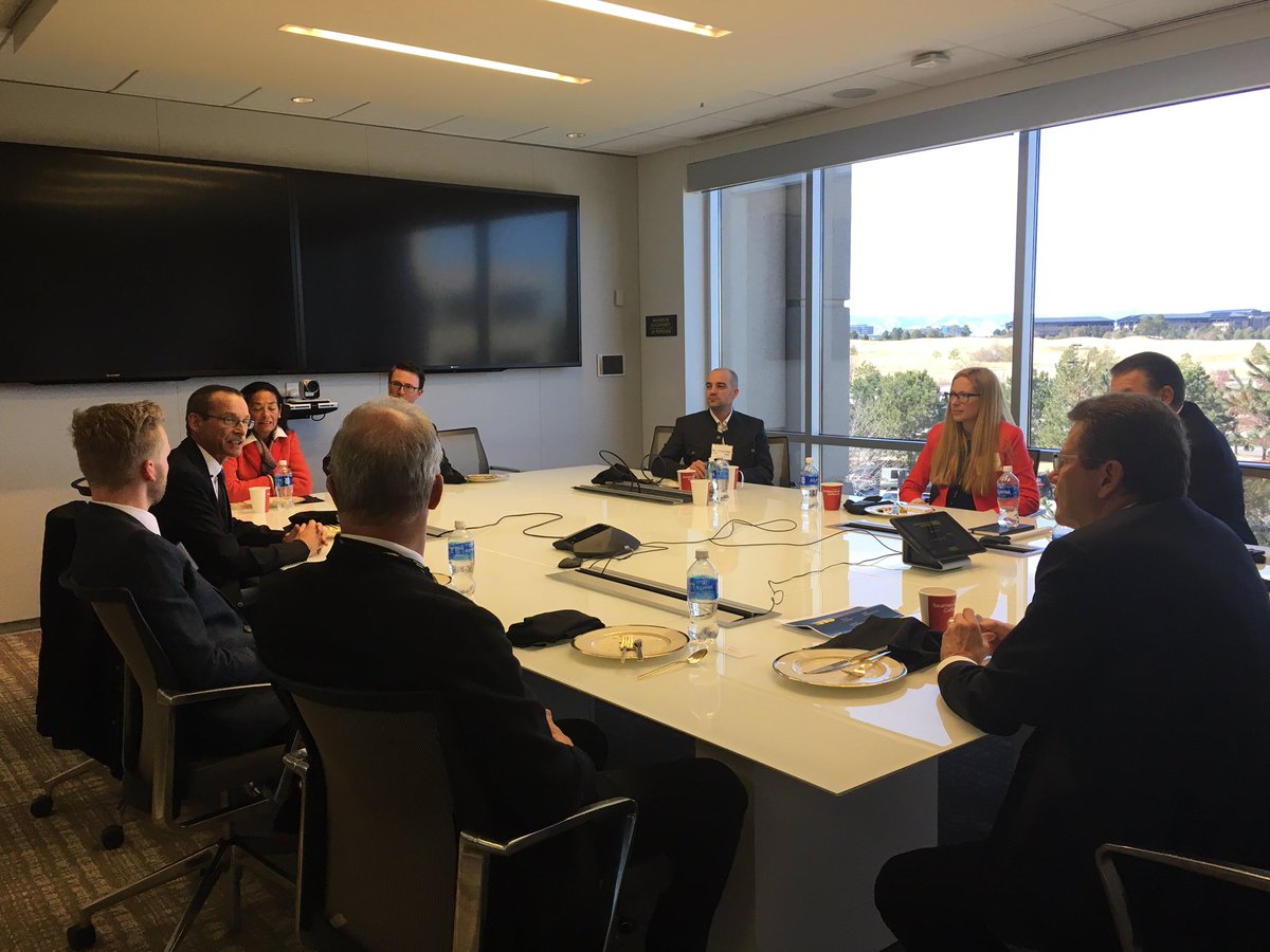 Exchanging views &amp; information with representatives of #Austrian 🇦🇹companies in #Colorado &amp; 🇦🇹Consul Nayantara Ghosh-Ersek <a href="/AustriaDenver/">AustrianConsulDenver</a>