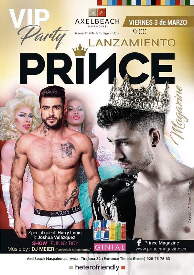MeierEmE's tweet photo. Mañana presentación en Axelbeach Maspalomas de la revista Prince Magazine, donde estaré amenizando la velada con buena musica, come on!!! https://t.co/M7IJb3y7FZ