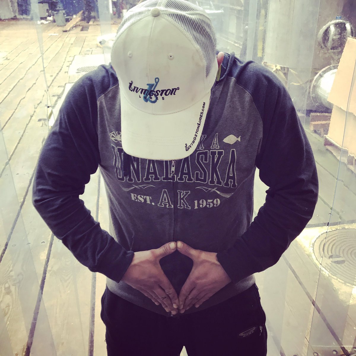 NickMcglashan's tweet photo. What do you fish with? #bass #5pounders #deadiestcatch #deckboss @LivingstonLures revolutionizing the fishing world. #beringsea https://t.co/xtg9Sp8Xaz