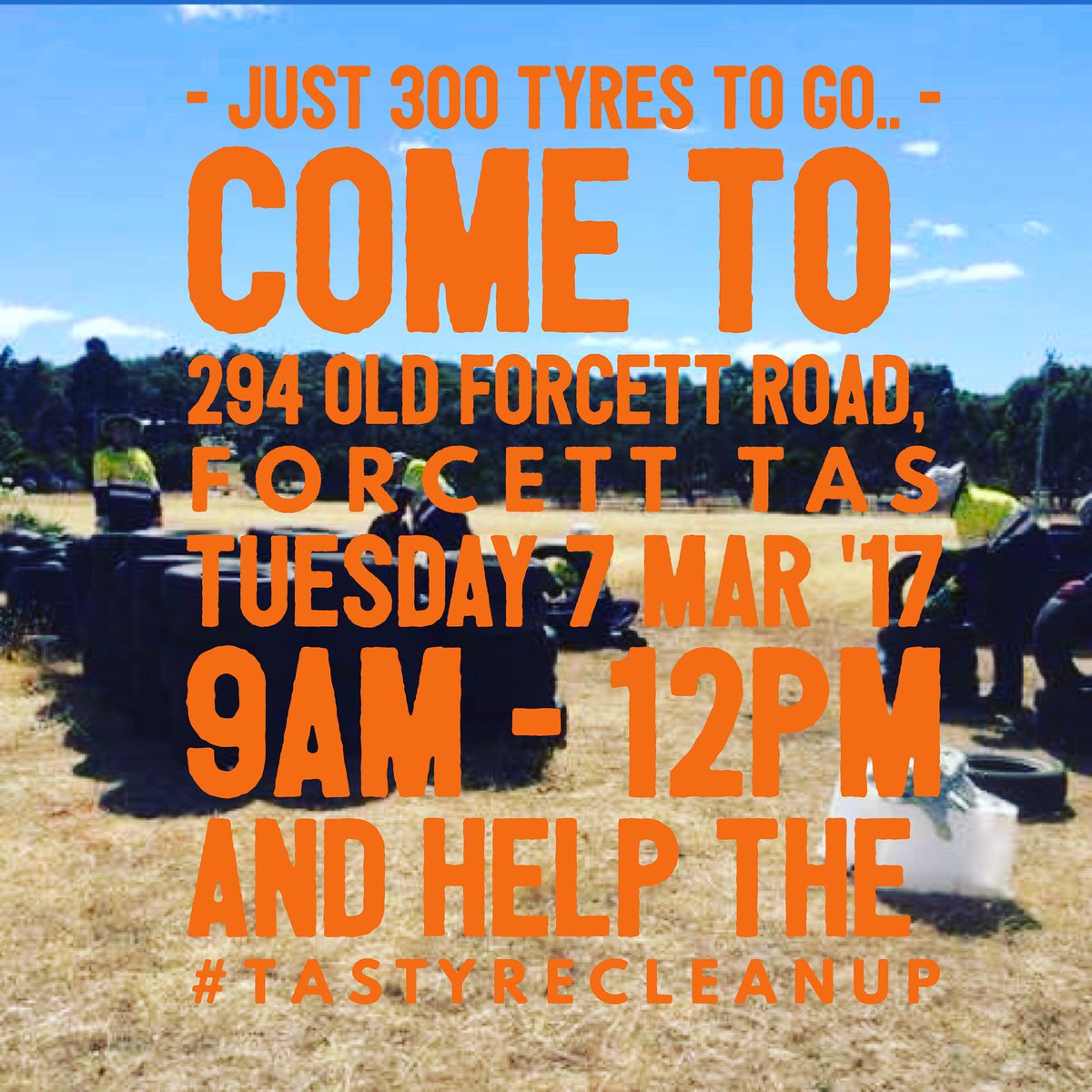 Help your local @GreenArmyGov team finish the Forcett #tastyrecleanup. Tuesday 7 March, 9 - 12 at Forcett. More info ow.ly/Jn2Y309xwnV