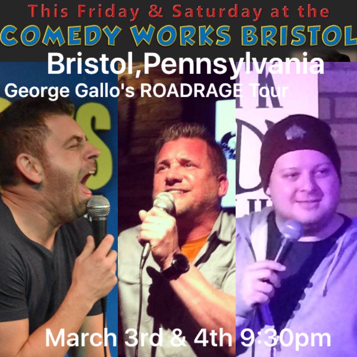 Mac72Terry's tweet photo. THIS WEEKEND THE COMEDY WORKS,BRISTOL PA fri/Sat 9:30pm @MikeMerk01 @gallocomedy @comedyinbristol #Comedy #philadelphia https://t.co/xVcFkIBz0N