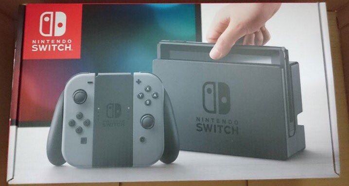taitanhuku's tweet photo. switchをamazonで予約していたのを忘れてて店頭で間違えて二台目を買ってしまったのでRTしてくれた人の中から1人にプレゼントします！！
DMを空けといてください！
#switch
#RTからプレゼント https://t.co/iasCfOlKGV