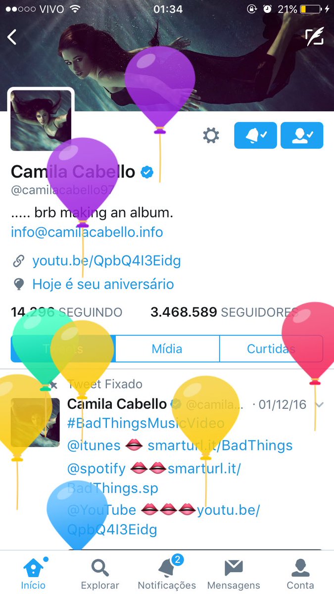 AbublebleIuna's tweet photo. Essas bexigas subindo emocionam, parece que foi ontem que peguei esse nenê no colo #HappyBirthdayCamila https://t.co/685HZ31vTg
