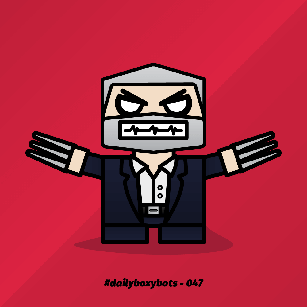 boxybots's tweet photo. Who else is stoked that Logan is landing in theaters this weekend? 🙌 #DailyBoxybots 047 https://t.co/hppyWm6Bmi