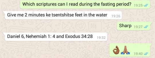 MNkome's tweet photo. Thank you mommy. Now I can put that info to good use. #GettingCloserToGod #FastingPeriod https://t.co/zTA86znppw