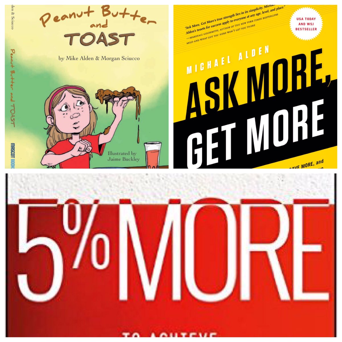 MikeAlden2012's tweet photo. Happy #readacrossamericaday #worldbookday Don't forget to eat your #peanutbutterandtoast #askmoregetmore #5percentmore https://t.co/okzro83mJ7