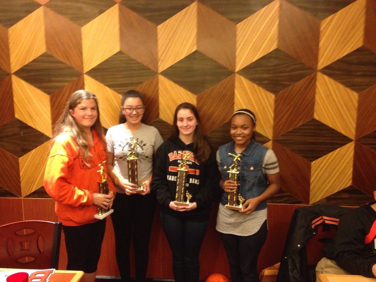 Girls Bowling Banquet congratulations