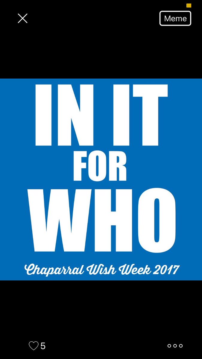 joshmorris_13's tweet photo. Hey Chap who's ready for the best week of the year?? Wish Week starts tomorrow!!!Don't forget to wear white for the assembly #InItForWho https://t.co/bOayD0zFtJ