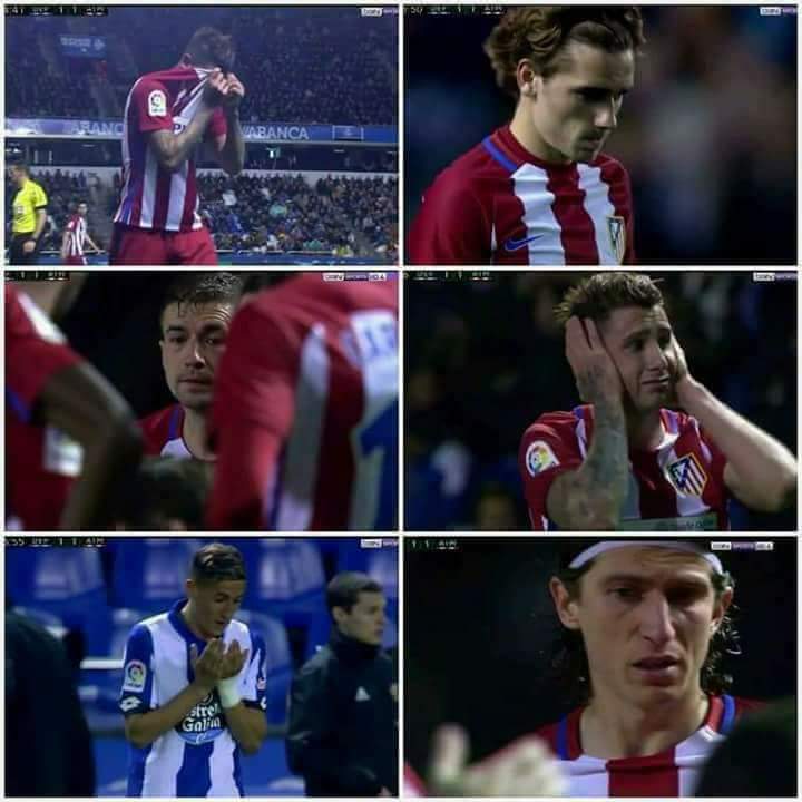 Pemain Atletico Madrid menangis melihat kondisi Fernando Tores