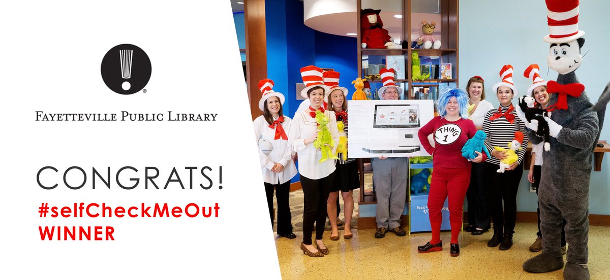 BibliothecaX's tweet photo. Congrats to the US/CA #selfCheckMeOut winner... @FPL_Library!! You've won a brand new selfCheck 500. Thanks to all participating libraries! https://t.co/O7vkPjbDPt
