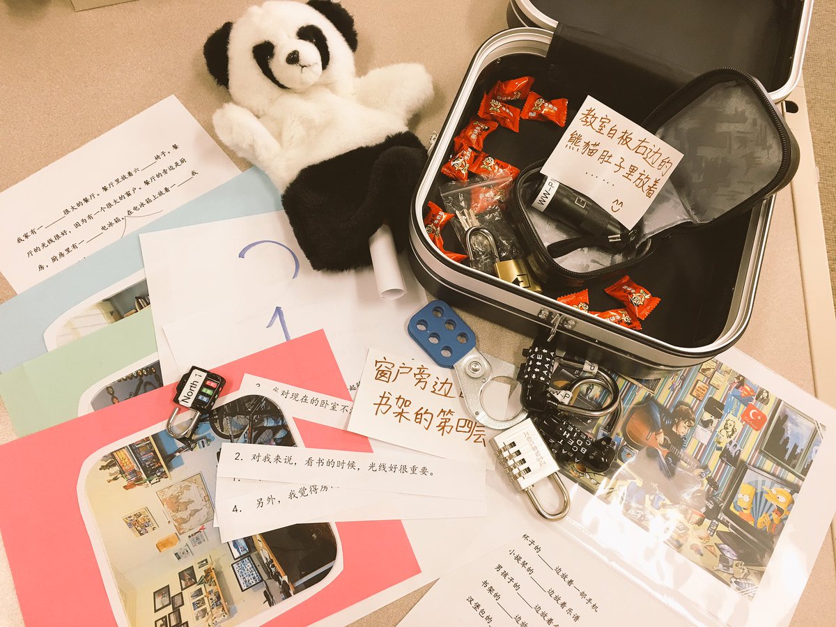 Iristeapot's tweet photo. We had our first Breakout today. @breakoutEDUchat My Ss loved @breakoutEDU Great engagement tool💗Thx for the supports from @JessicaVerrault https://t.co/u2OGKlOpY1