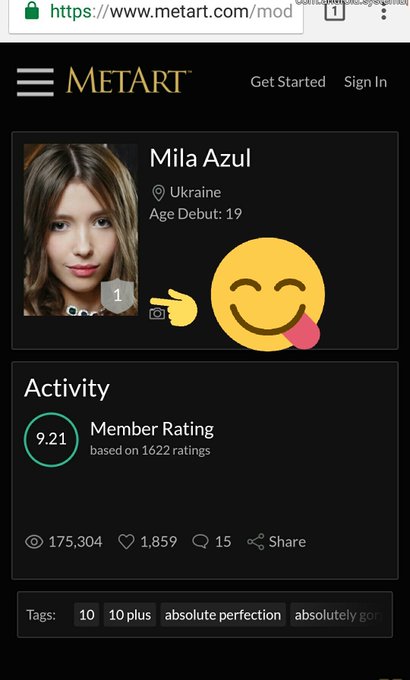 Watch Mila Azul's leaked NSFW photo on TwXstars