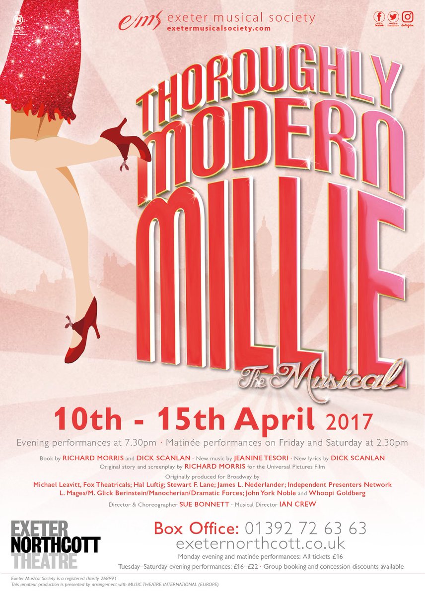 ExeterMusical's tweet image. not long to go now. Have you booked yet? exeternorthcott.co.uk/calendar/thoro…

#MillieExeter