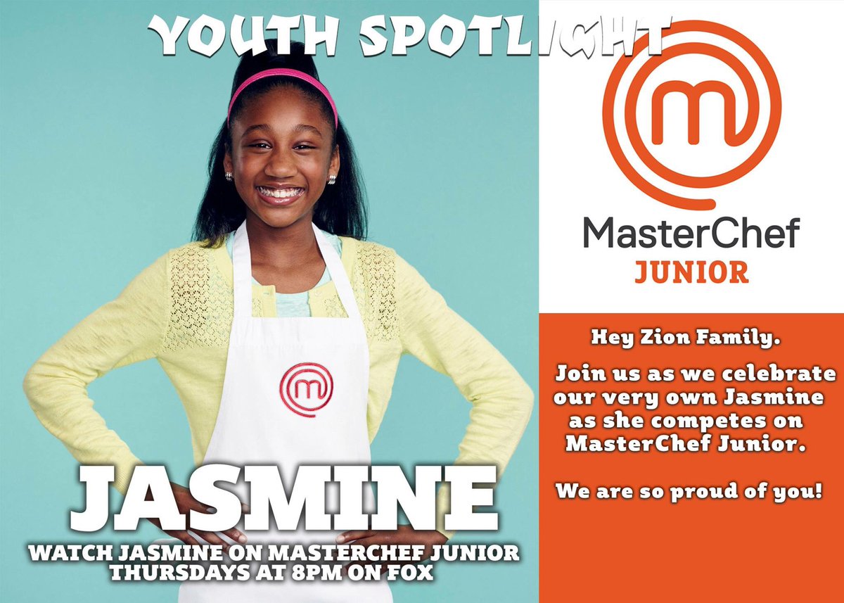 PstrRJ's tweet photo. Watching #masterchefjunior with my family. Can't wait to see what Jasmine cooks today!!! https://t.co/iMbCTKYLDU