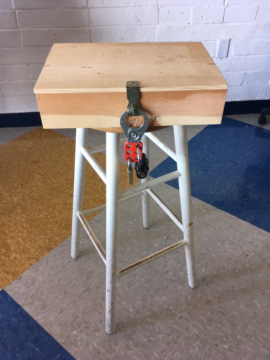 MsSpafford's tweet photo. Our 1st #BreakoutEDU was a HUGE success! Had a blast with our big buddies asking critical thinking questions! @MrsDianeHoy #makeitfun https://t.co/0rIpZGUgEx