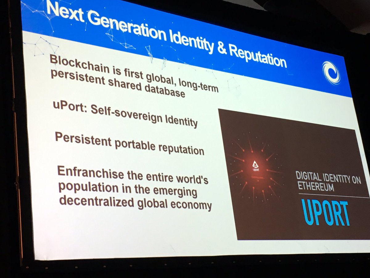 taxinator's tweet photo. Better than Facebook LinkedIn or email authentication: blockchain? No more drivers licence or TFN? #adlblockchainsummit https://t.co/XtdB9ekcY2