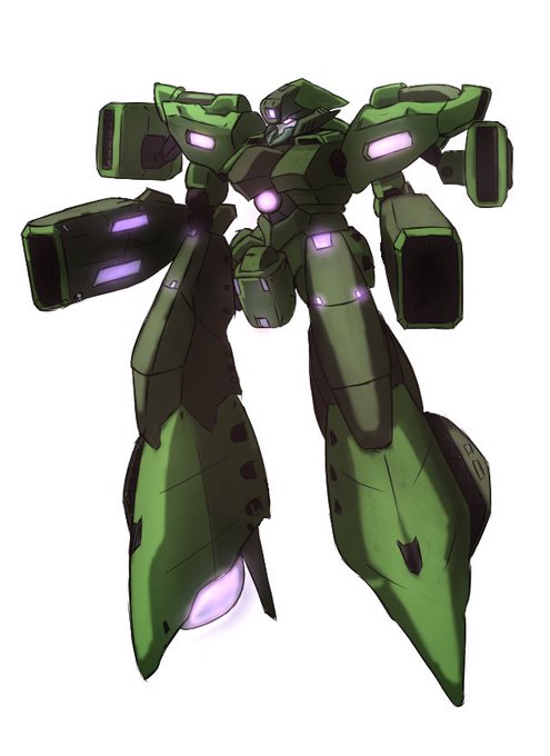 ワカメさんのメカの線画をお借りして一般兵向けカラーっぽく塗り絵してみました(*'▽') 指揮官機でないのでツノ無しにしてあります! 