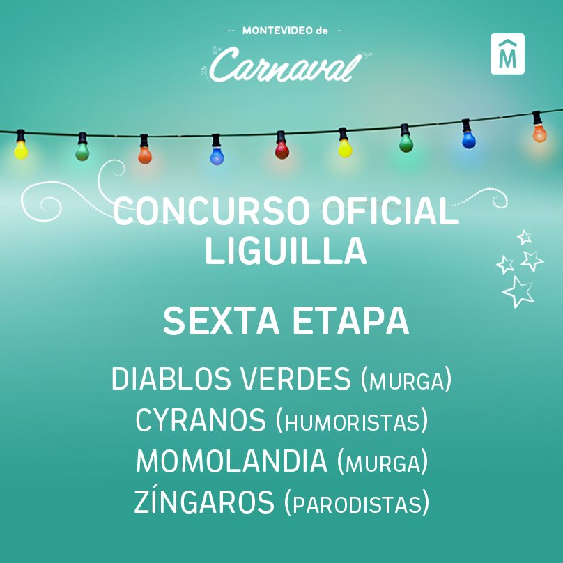 Hoy es la última etapa de la liguilla, sobre la madrugada conoceremos a los Ganadores de cada categoría.

#MontevideoDeCarnaval 🥁🎉🎭