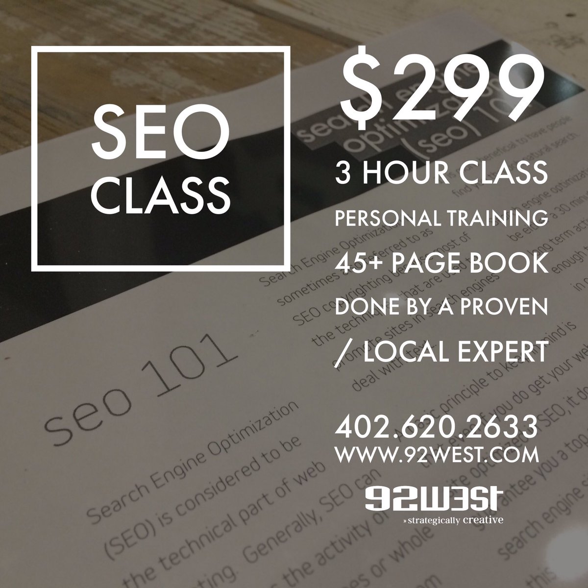 TroyKadavy's tweet photo. $299
3 Hour Class
Personal Training
45+ Page Book
Done by a Proven / Local Expert from https://t.co/qhFs5zBZoV #seo #seoclass #omaha https://t.co/SZOgMS6fch