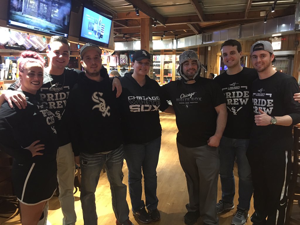 whitesox's tweet photo. The Mazda Pride Crew is out in full force tonight. #SoxTixTour https://t.co/GkWZxaCSPC