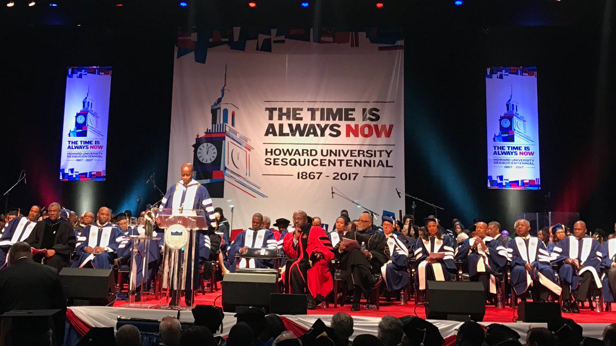 KKolivoski's tweet photo. Celebrating the 150th anniversary of @HowardU today!~ #HUCharterDay #Howard150 (Can you spot Dean Crewe of #socialwork ?)~ https://t.co/ncqps1OoeU