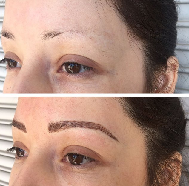 Msbrowsaz's tweet image. What a difference full brows can make!! Love this transformation, these brows are so beautiful and youthful. #wowbrows #permanentmakeup