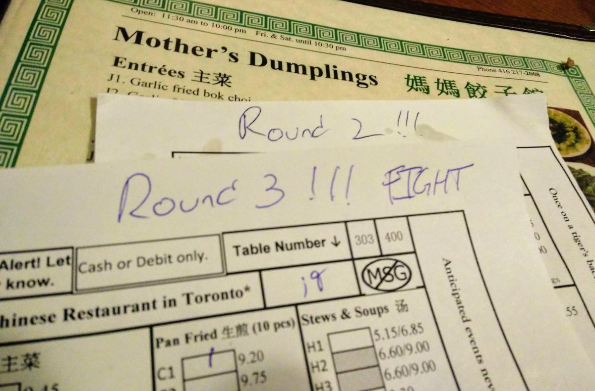 syncros's tweet photo. #AllTheDumplings #Round3Fight https://t.co/HbyG48Q8eU