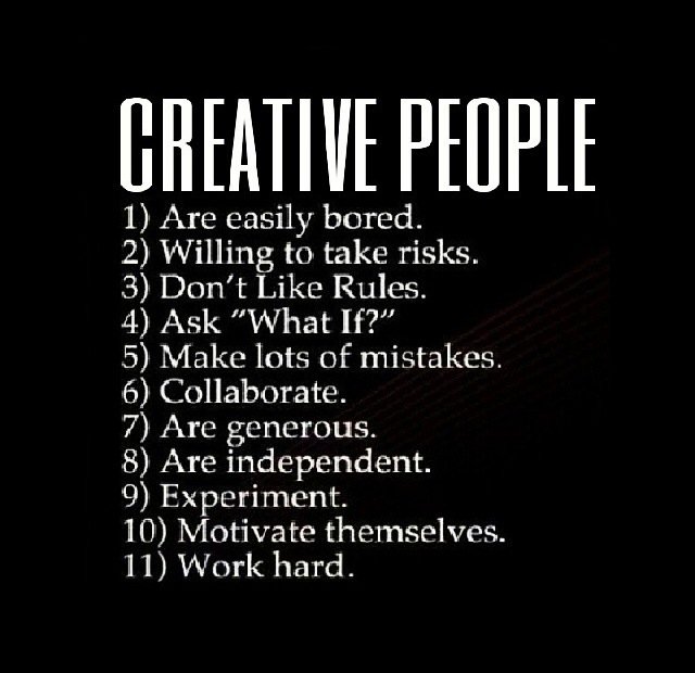 Creative people are..
..pushing boundaries and exploring the impossible.
#creativity <a href="/BeautifulPress/">Beautiful Press</a>